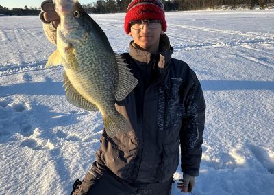 Hayward, Wisconsin Ice Fishing for Crappies
